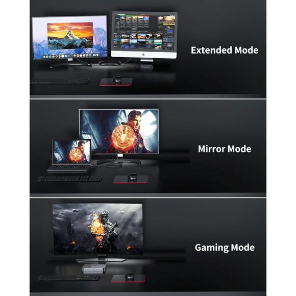 Silkland USB C to DisplayPort 1.4 Cable 8K 6.6ft - Picture 8 of 10